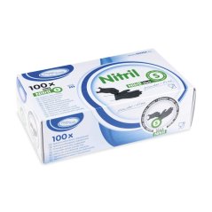 rukavice nitril nepudrovana cerna s baleni