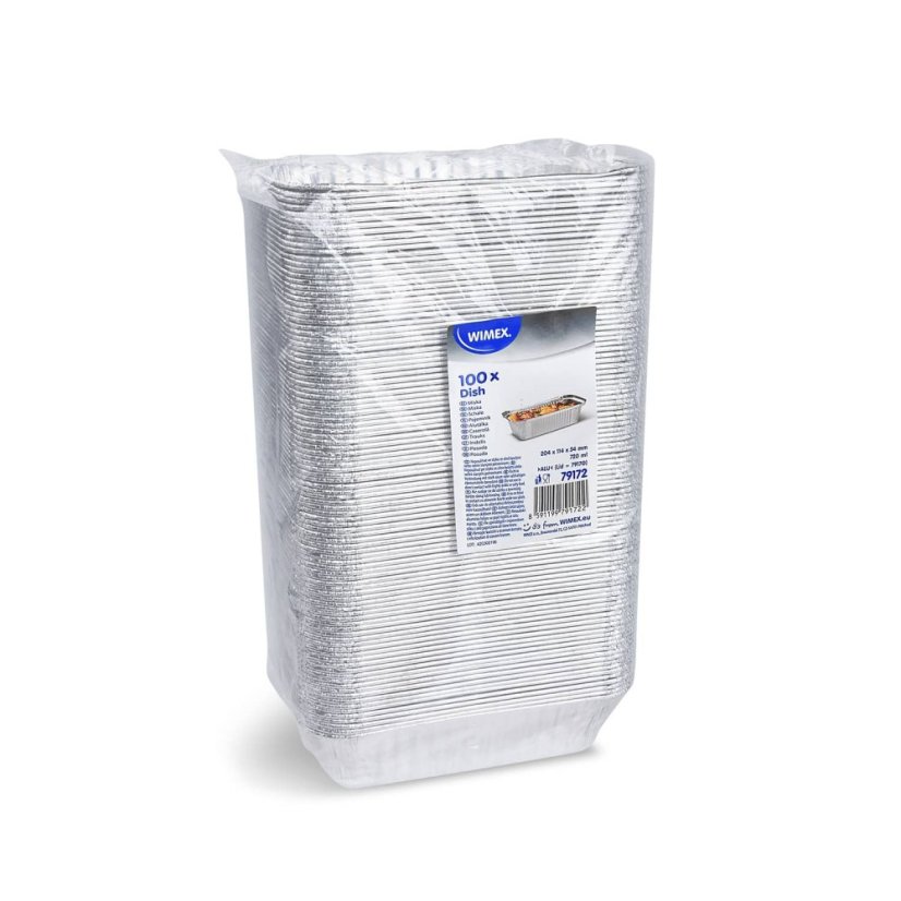 miska alu hranata 200x112x54 mm 720ml baleni