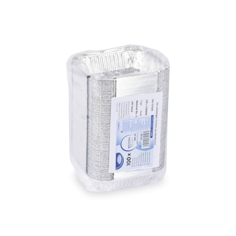 miska alu hranata 158x158x34 mm 560ml 100 ks