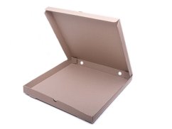 pizza krabice hneda 32x32x3 5 cm otevrena