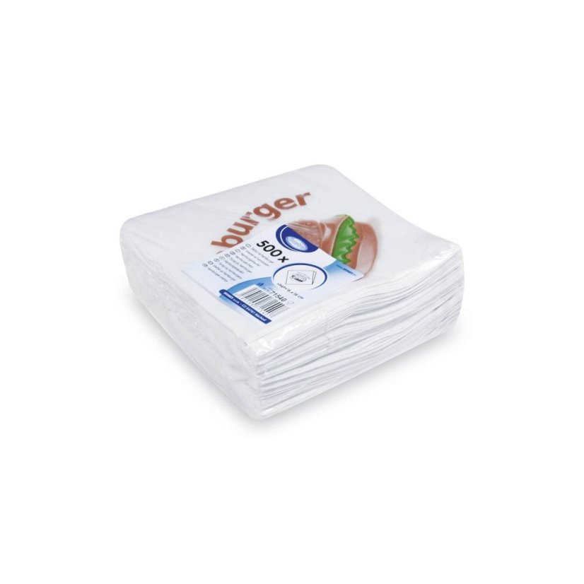 papirovy sacek hamburger 16x16 cm baleni