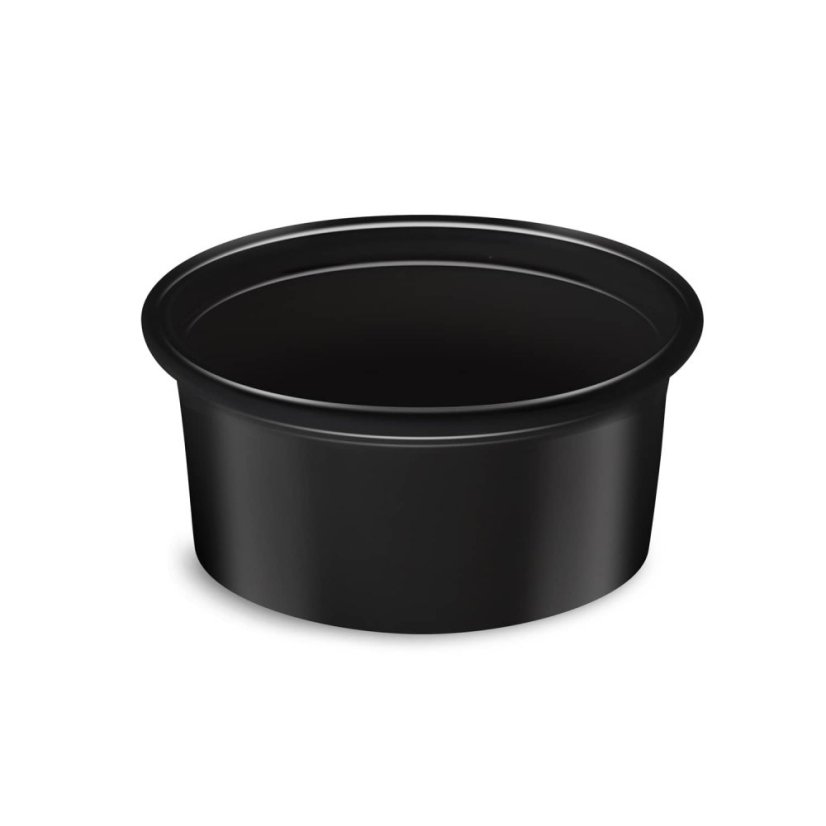 Dresinková miska (PP) Dressingboxx černá Ø70mm 80ml