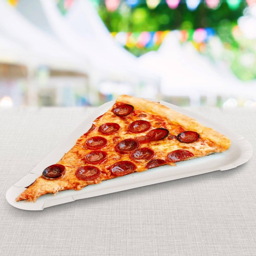 papirovy tacek na pizzu fsc mix trojuhelnikovy bily 26 5x20 cm pouziti