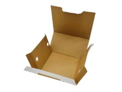 burger box karton bila 14x14x10 cm otevrena