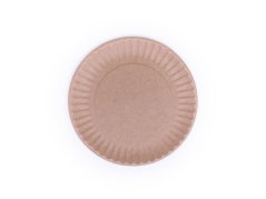 papirovy talir hnedy f20