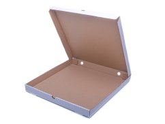 pizza krabice bilo hneda 30x30x3 5 cm otevrena