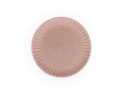 papirovy talir hnedy f20