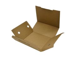 burger box karton hneda 14x14x10 cm otevreva