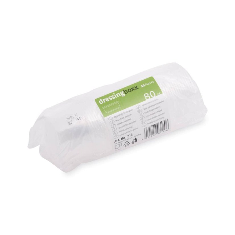 dresinkova miska pp pruhledna 70mm 80ml 50 ks