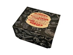 burger box karton s potiskem 14x14x10 cm