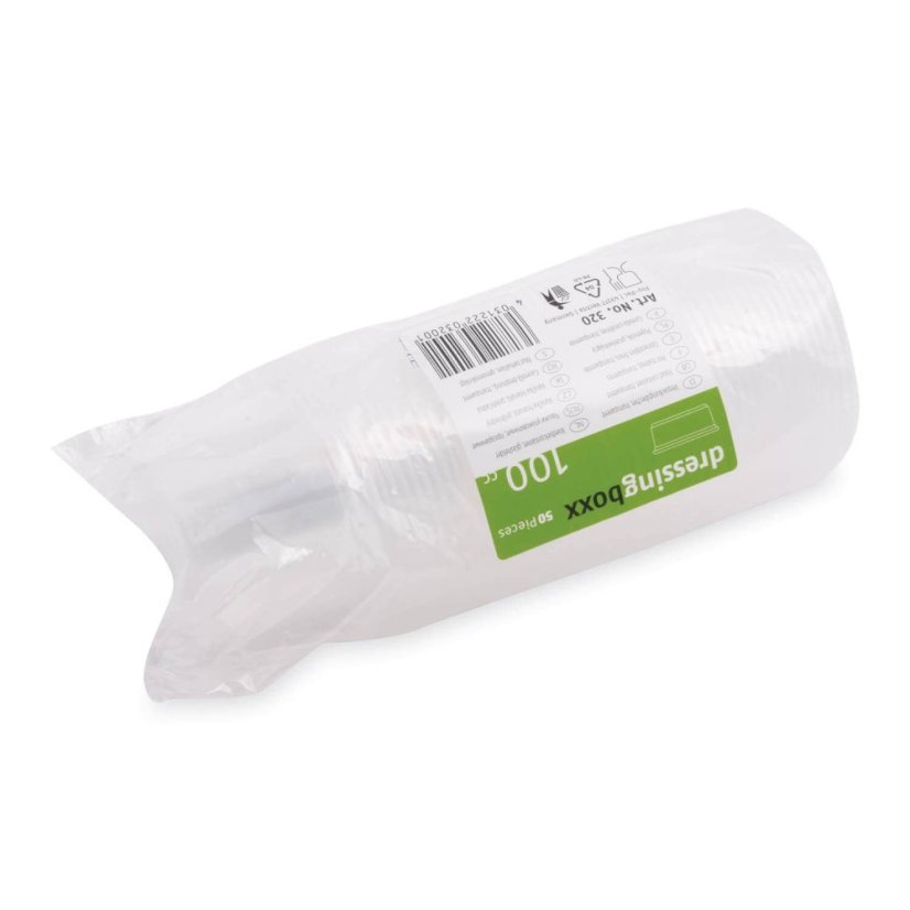 dresinkova miska pp pruhledna 70mm 100ml 50 ks