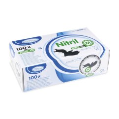 rukavice nitril nepudrovana cerna m baleni