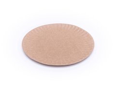 papirovy talir hnedy f18 z boku