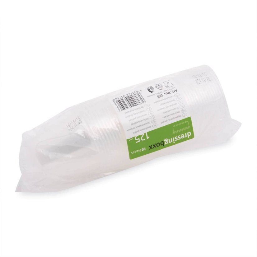 dresinkova miska pp pruhledna 70mm 125ml 50 ks