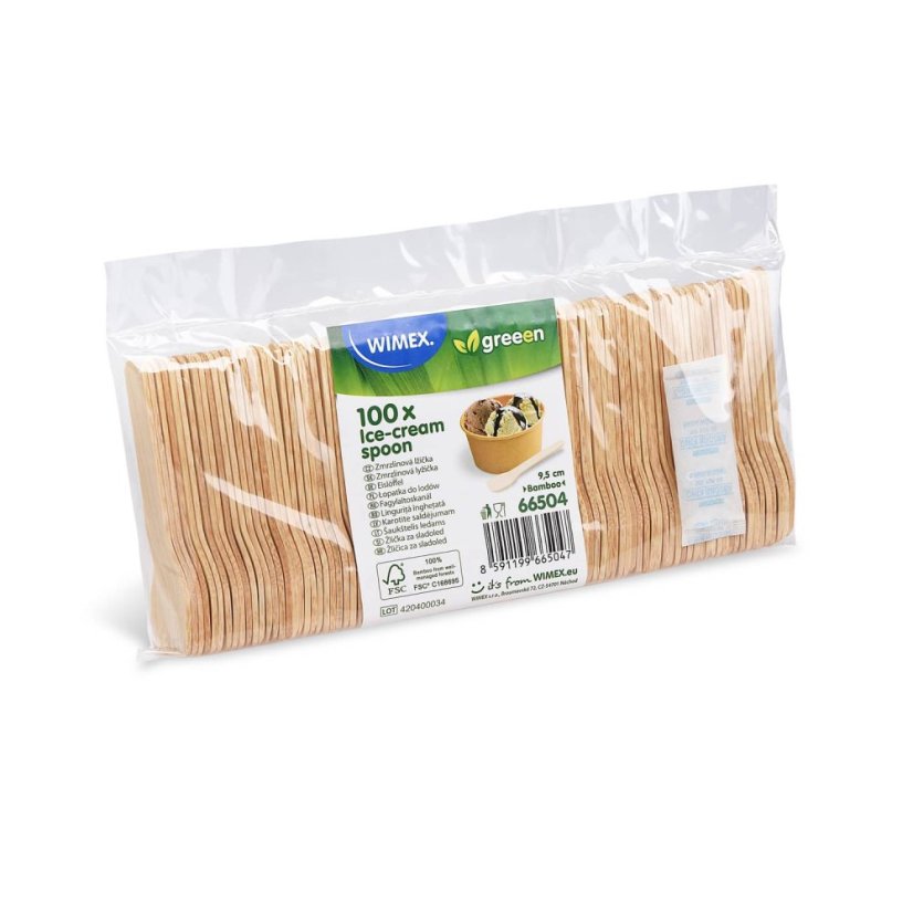 zmrzlinova lzicka bambusova fsc 100 9 5 cm baleni