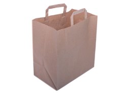 papirova taska hneda 33x20x32 cm