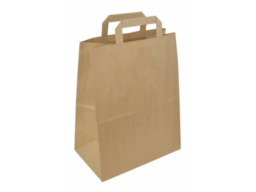 papirova taska hneda 26x14x30 cm