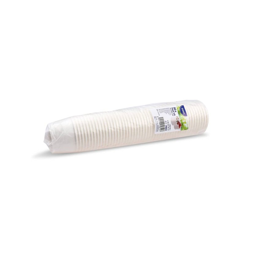 papirova miska pap pe bila 75mm 125ml baleni
