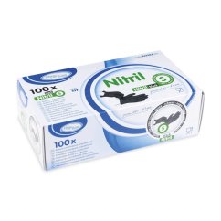 rukavice nitril nepudrovana cerna s baleni