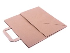 papirova taska hneda 31x17x29 cm slozena