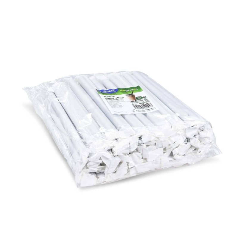 slamka papirova bubble tea cerna 12mmx21 cm jednotlive balena baleni zabalmeto cz