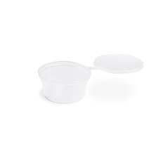 Dresinková miska (PP) s víčkem průhledná Ø50mm 30ml